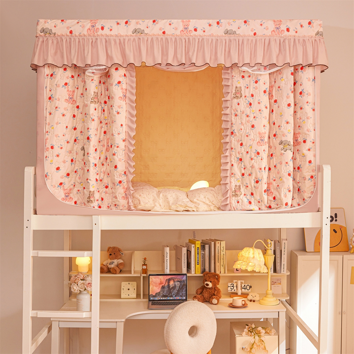 91家纺网 家纺一手货源 找家纺 （总）艾晶美家纺有限公司 2025新款学生宿舍遮光保暖蚊帐夹棉床帘蚊帐大学生宿舍蚊帐