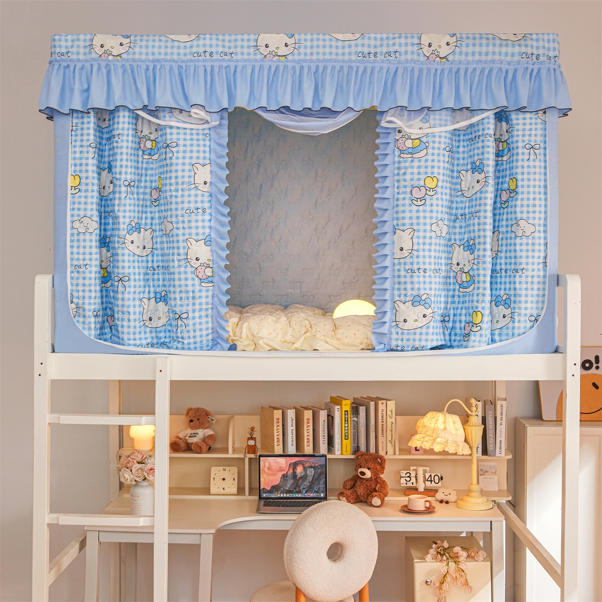 91家纺网 家纺一手货源 找家纺 （总）艾晶美家纺有限公司 2025新款学生宿舍遮光保暖蚊帐夹棉床帘蚊帐大学生宿舍蚊帐