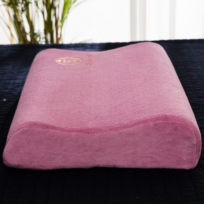 91家纺网 家纺一手货源 找家纺 大黄蜂家居家纺 2025新款H款牛奶绒秋冬刺绣乳胶枕套 西瓜红