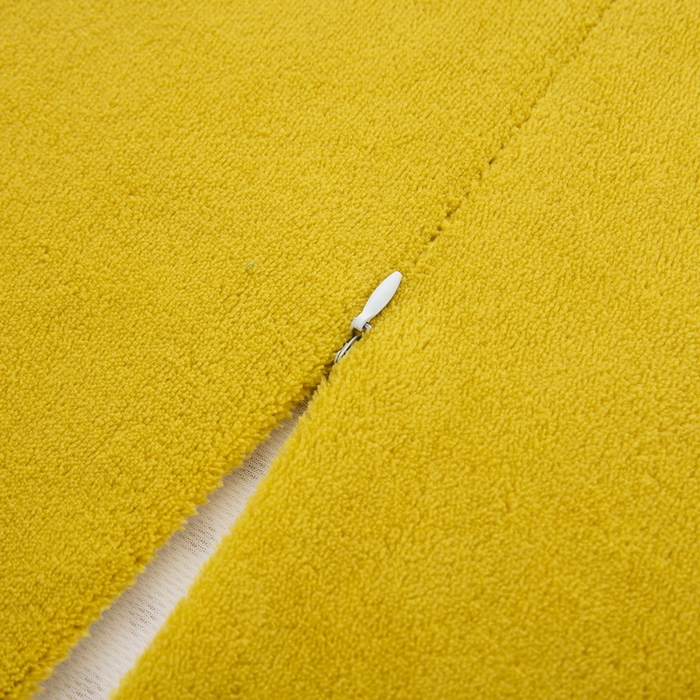 91家纺网 家纺一手货源 找家纺 大黄蜂家居家纺 2025新款H款牛奶绒秋冬刺绣乳胶枕套 金秋黄