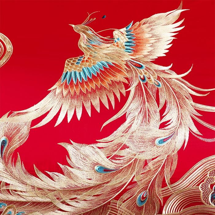 91家纺网 家纺一手货源 找家纺 博之洋婚庆 2025新款全棉新中式刺绣款婚庆四件套多件套 龙凤盛典