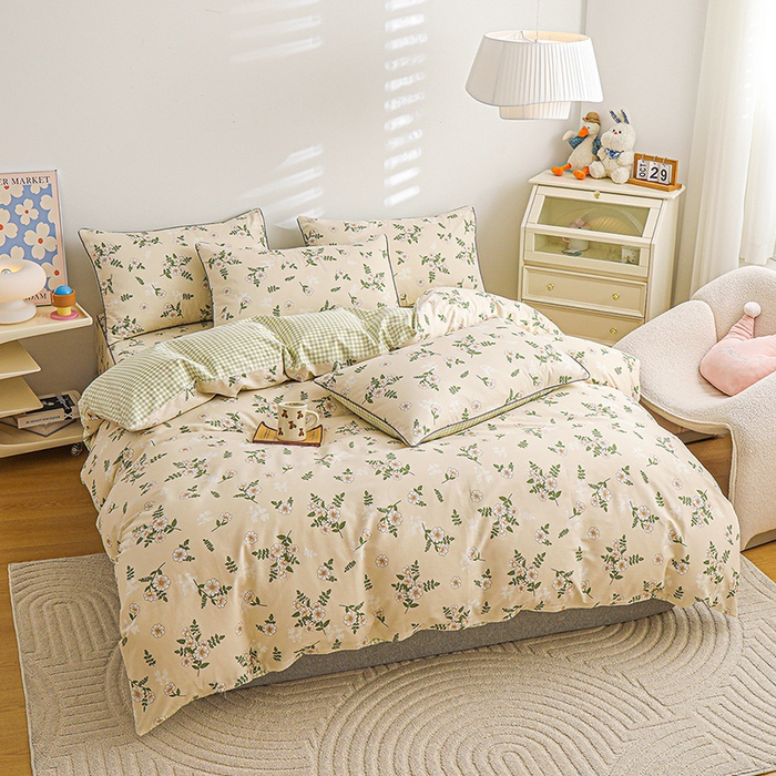 91家纺网 家纺一手货源 找家纺 （总）元元 2024新款13372加密精梳全棉单品套件系列-四件套