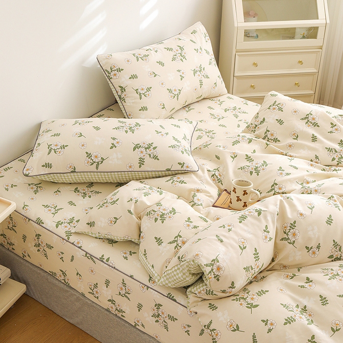 91家纺网 家纺一手货源 找家纺 （总）元元 2024新款13372加密精梳全棉单品套件系列-四件套