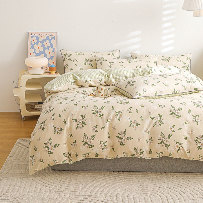 91家纺网 家纺一手货源 找家纺 （总）元元 2024新款13372加密精梳全棉单品套件系列-四件套