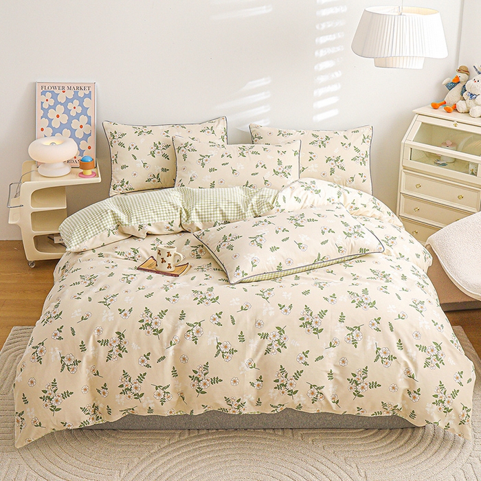 91家纺网 家纺一手货源 找家纺 （总）元元 2024新款13372加密精梳全棉单品套件系列-四件套