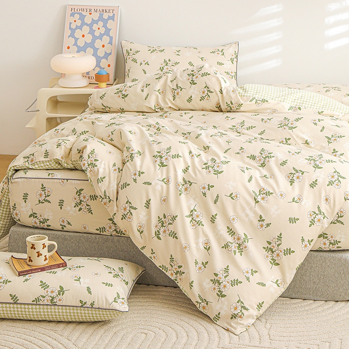 91家纺网 家纺一手货源 找家纺 （总）元元 2024新款13372加密精梳全棉单品套件系列-四件套