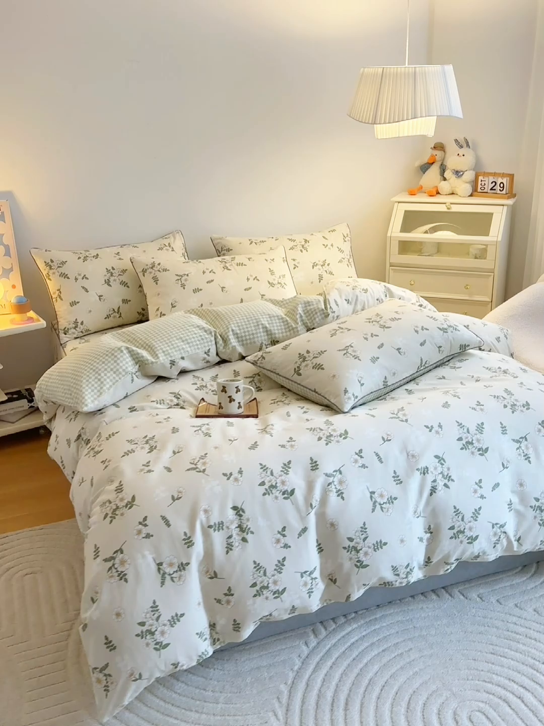 91家纺网 家纺一手货源 找家纺 （总）元元 2024新款13372加密精梳全棉单品套件系列-四件套