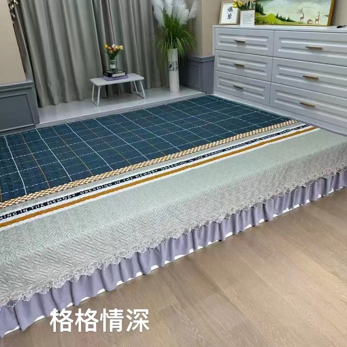 91家纺网 家纺一手货源 找家纺 （总）铭源榻榻米炕盖 新款雪花棉双面布榻榻米炕盖