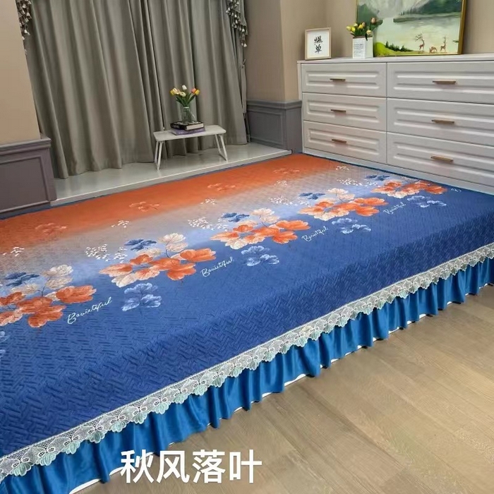 91家纺网 家纺一手货源 找家纺 （总）铭源榻榻米炕盖 新款雪花棉双面布榻榻米炕盖