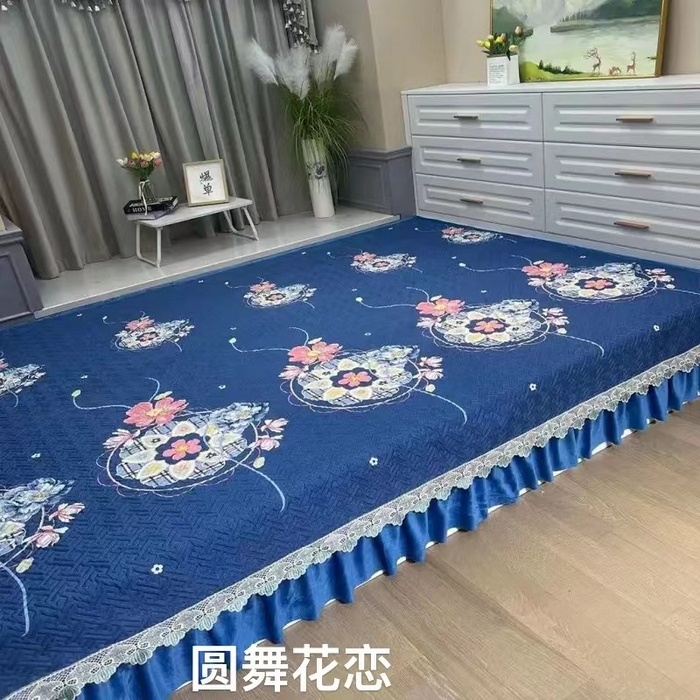 91家纺网 家纺一手货源 找家纺 （总）铭源榻榻米炕盖 新款雪花棉双面布榻榻米炕盖