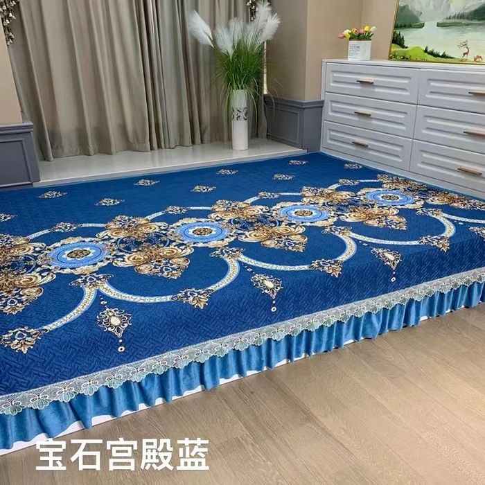 91家纺网 家纺一手货源 找家纺 （总）铭源榻榻米炕盖 新款水晶绒双面榻榻米炕盖