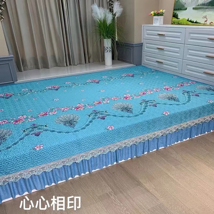91家纺网 家纺一手货源 找家纺 （总）铭源榻榻米炕盖 新款雪花棉双面布榻榻米炕盖