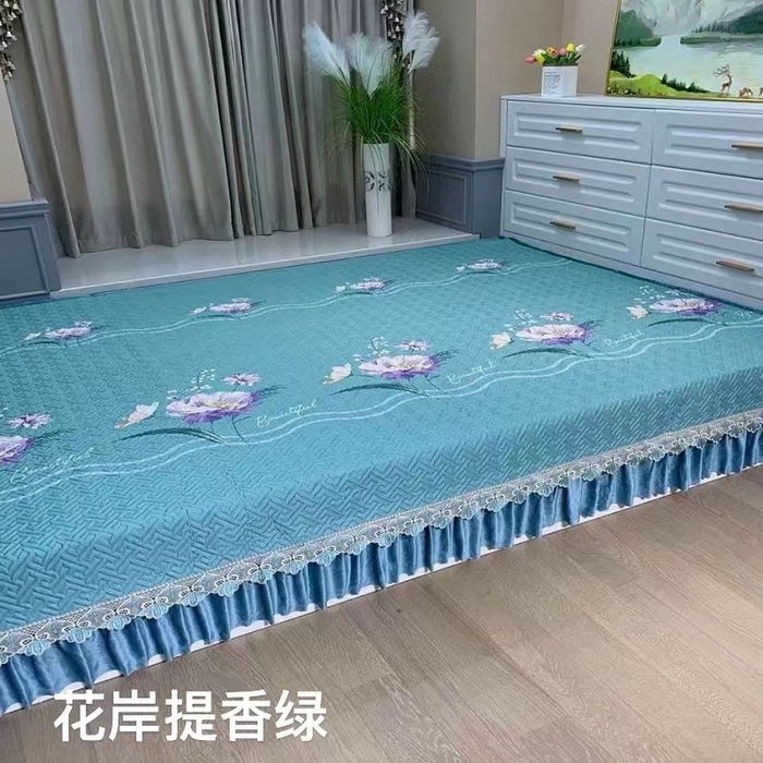 91家纺网 家纺一手货源 找家纺 （总）铭源榻榻米炕盖 新款雪花棉双面布榻榻米炕盖