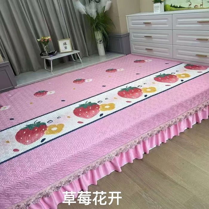 91家纺网 家纺一手货源 找家纺 （总）铭源榻榻米炕盖 新款雪花棉双面布榻榻米炕盖