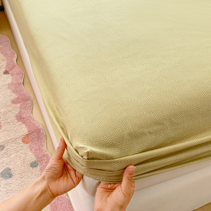 91家纺网 家纺一手货源 找家纺 红日子 2025新款生态斜纹植物羊绒单床笠磨毛床笠三件套 卡其