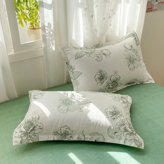 91家纺网 家纺一手货源 找家纺 红日子 2025新款生态斜纹植物羊绒单床笠磨毛床笠三件套 墨绿