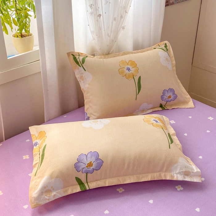 91家纺网 家纺一手货源 找家纺 红日子 2025新款生态斜纹植物羊绒单床笠磨毛床笠三件套 芋紫