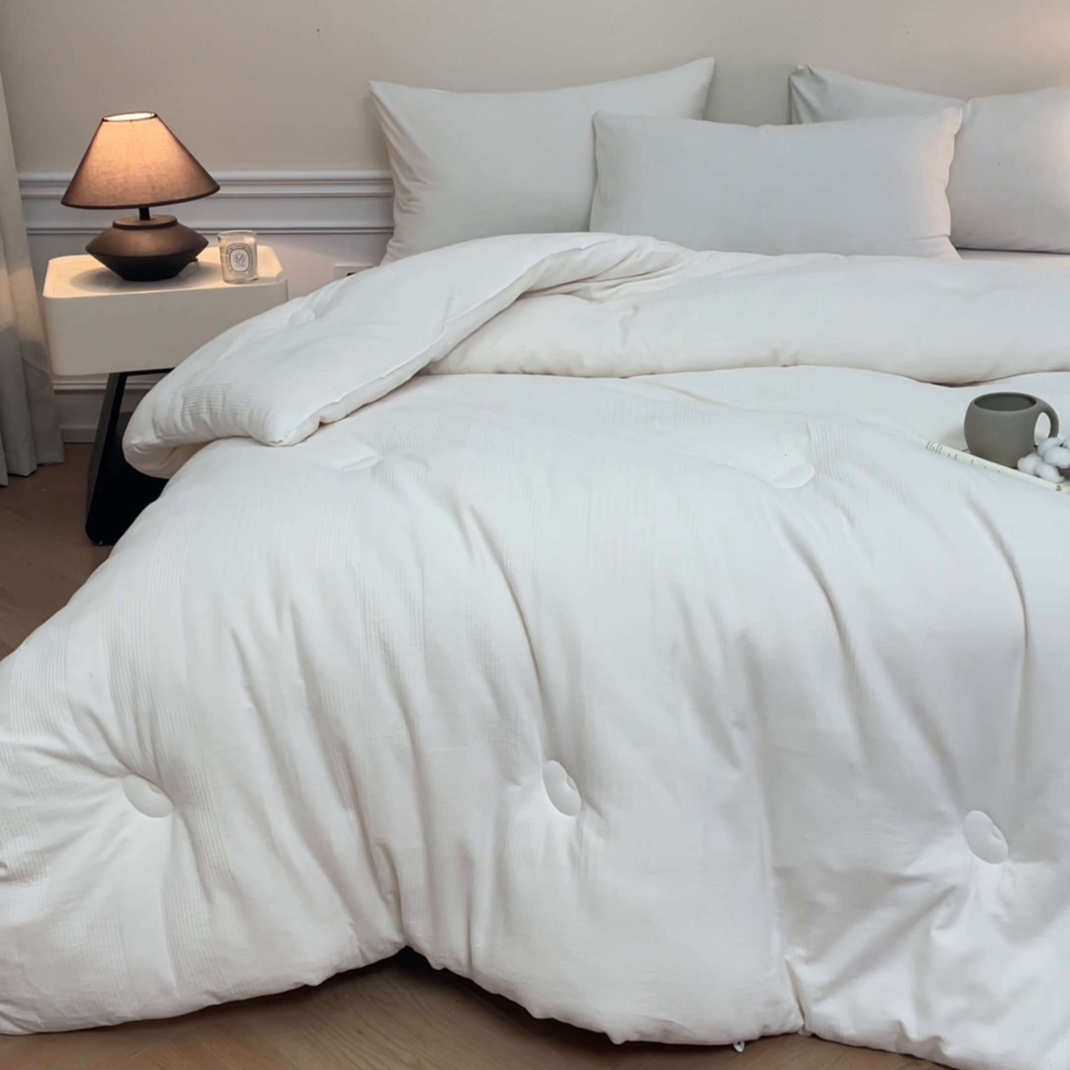 91家纺网 家纺一手货源 找家纺 （总）恒科家纺 2025新款100%全棉提花李官奇大豆纤维大豆被被子被芯