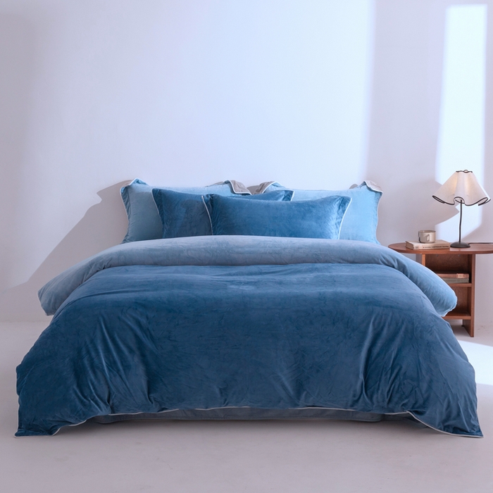 91家纺网 家纺一手货源 找家纺 （总）安力森/诚臻酒店用品 2025新款麻绳婴儿绒四件套秋冬加厚亲肤保暖卧室床品套件