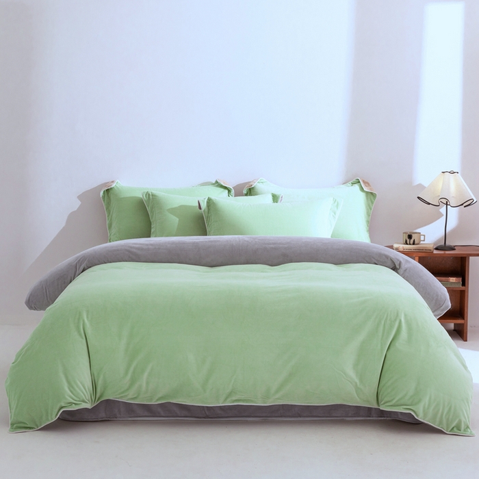 91家纺网 家纺一手货源 找家纺 （总）安力森/诚臻酒店用品 2025新款麻绳婴儿绒四件套秋冬加厚亲肤保暖卧室床品套件