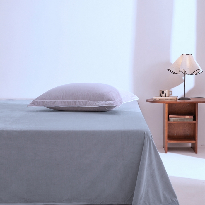 91家纺网 家纺一手货源 找家纺 安力森/诚臻酒店用品 2025新款麻绳婴儿绒四件套秋冬加厚亲肤保暖卧室床品套件 芋泥-浅灰