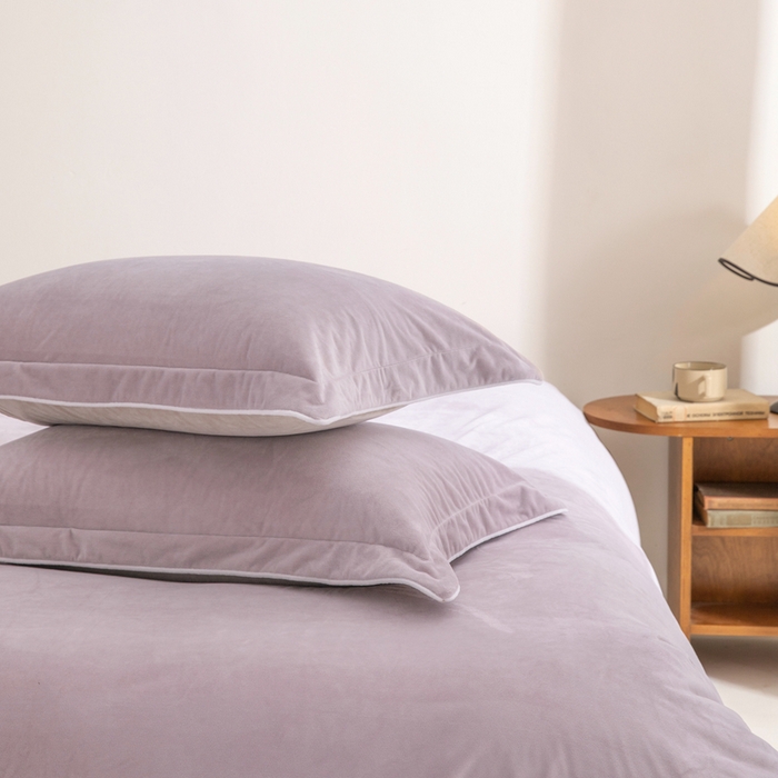 91家纺网 家纺一手货源 找家纺 安力森/诚臻酒店用品 2025新款麻绳婴儿绒四件套秋冬加厚亲肤保暖卧室床品套件 芋泥-奶咖