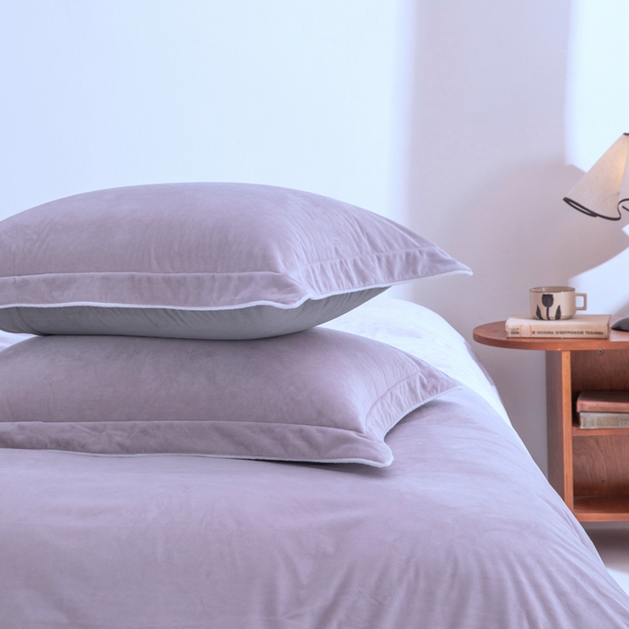 91家纺网 家纺一手货源 找家纺 安力森/诚臻酒店用品 2025新款麻绳婴儿绒四件套秋冬加厚亲肤保暖卧室床品套件 芋泥-浅灰