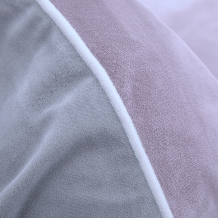 91家纺网 家纺一手货源 找家纺 安力森/诚臻酒店用品 2025新款麻绳婴儿绒四件套秋冬加厚亲肤保暖卧室床品套件 芋泥-浅灰