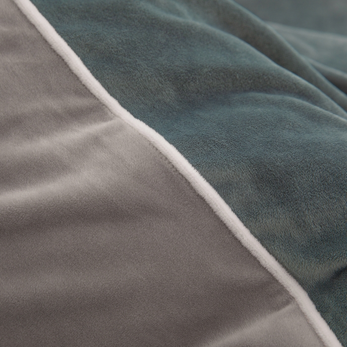 91家纺网 家纺一手货源 找家纺 安力森/诚臻酒店用品 2025新款麻绳婴儿绒四件套秋冬加厚亲肤保暖卧室床品套件 神秘灰-浅灰