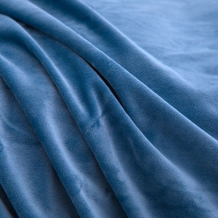 91家纺网 家纺一手货源 找家纺 安力森/诚臻酒店用品 2025新款麻绳婴儿绒四件套秋冬加厚亲肤保暖卧室床品套件 雾兰-浅蓝