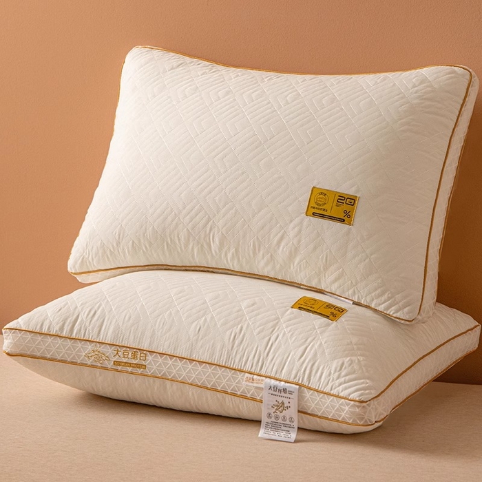 91家纺网 家纺一手货源 找家纺 （总）锦鲤枕芯 2025新款大豆蛋白纤维护颈睡眠酒店枕枕头枕芯