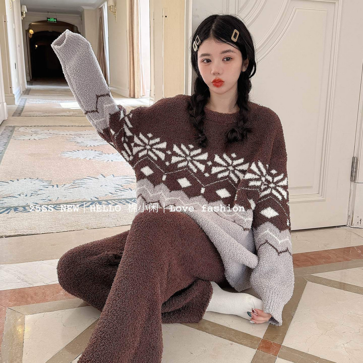 91家纺网 家纺一手货源 找家纺 （总）妍景家居生活馆 2025新款软绵绵-菱格深咖