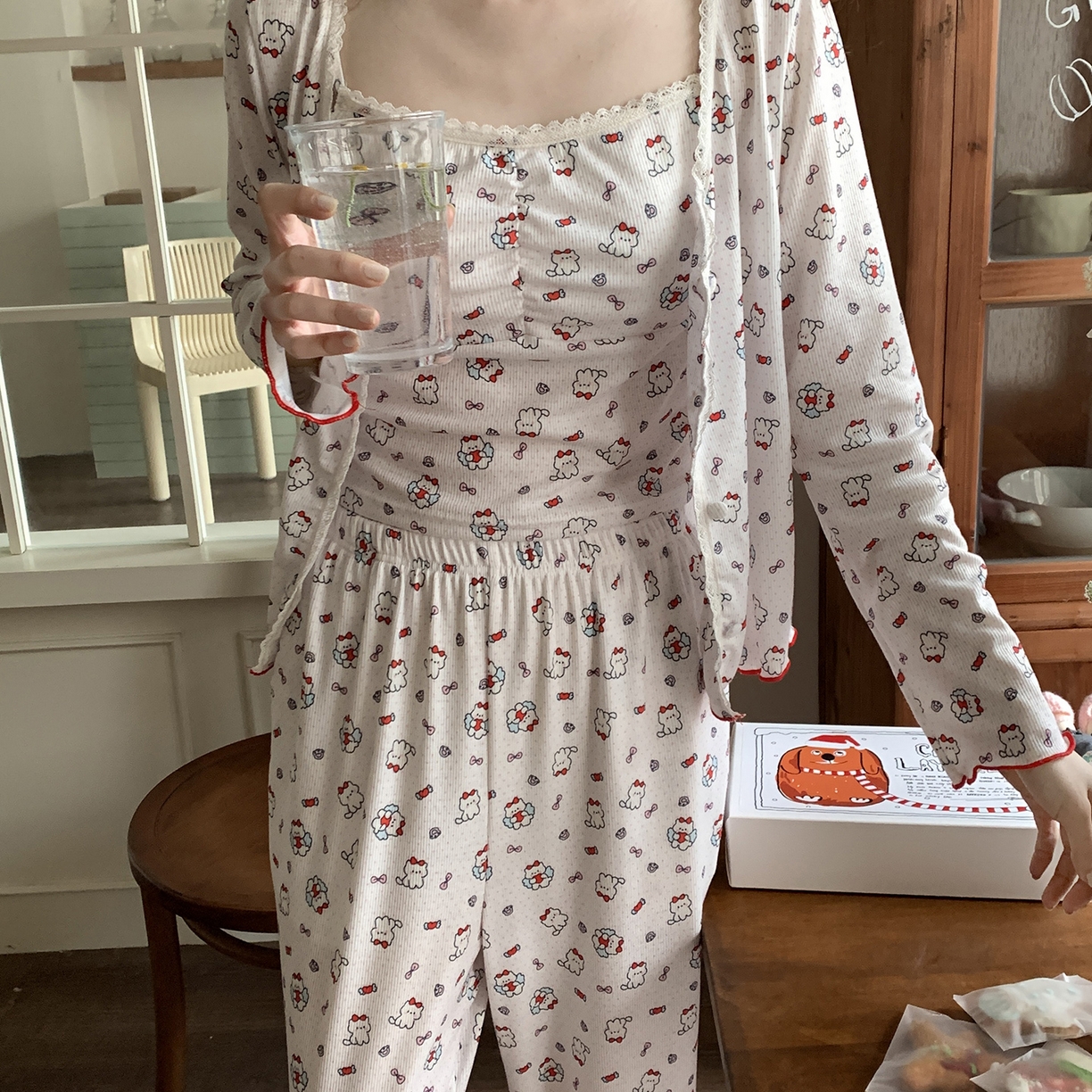 91家纺网 家纺一手货源 找家纺 妍景家居生活馆 2025新款小猫咪三件套 粉色