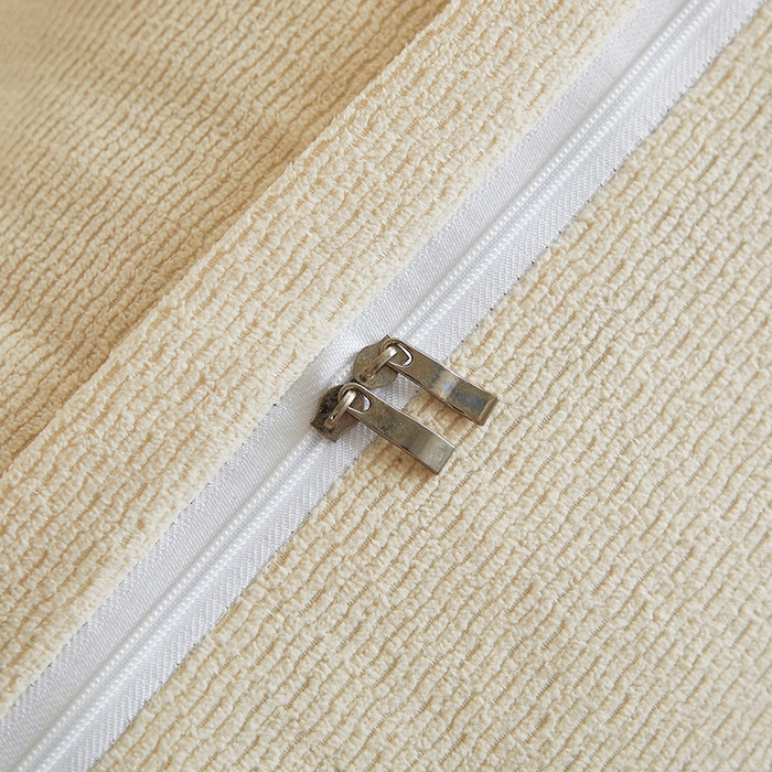 91家纺网 家纺一手货源 找家纺 艺菲阁家纺 2025新款竹节绒床头靠背 奶油白