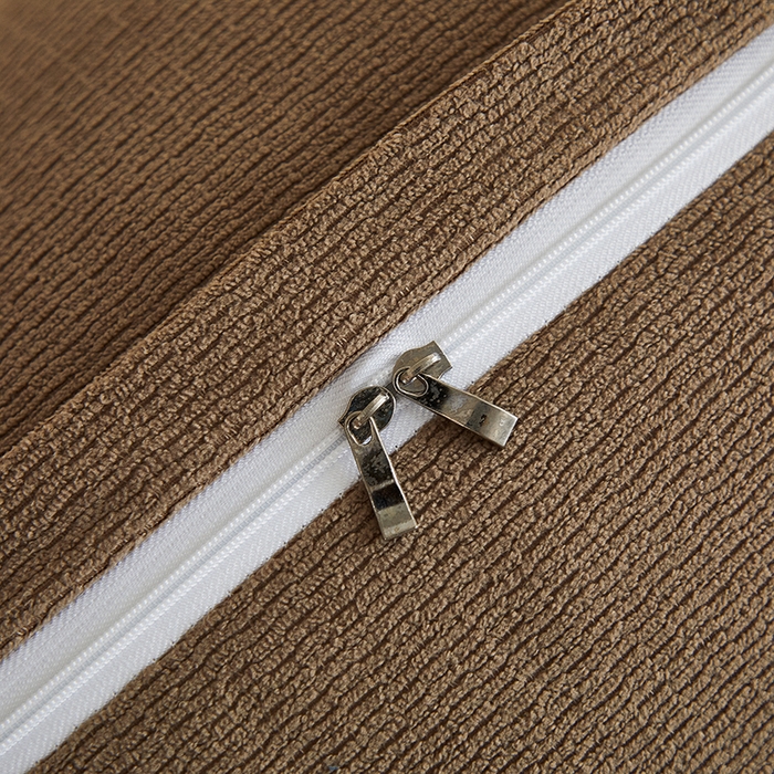 91家纺网 家纺一手货源 找家纺 艺菲阁家纺 2025新款竹节绒床头靠背 复古棕