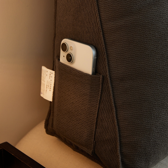 91家纺网 家纺一手货源 找家纺 艺菲阁家纺 2025新款竹节绒床头靠背 狼烟灰