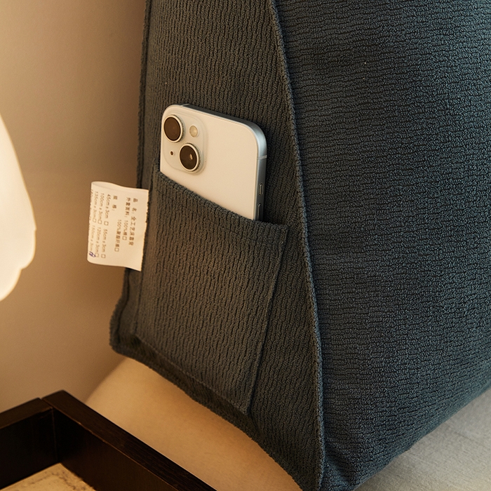 91家纺网 家纺一手货源 找家纺 艺菲阁家纺 2025新款竹节绒床头靠背 雾蓝