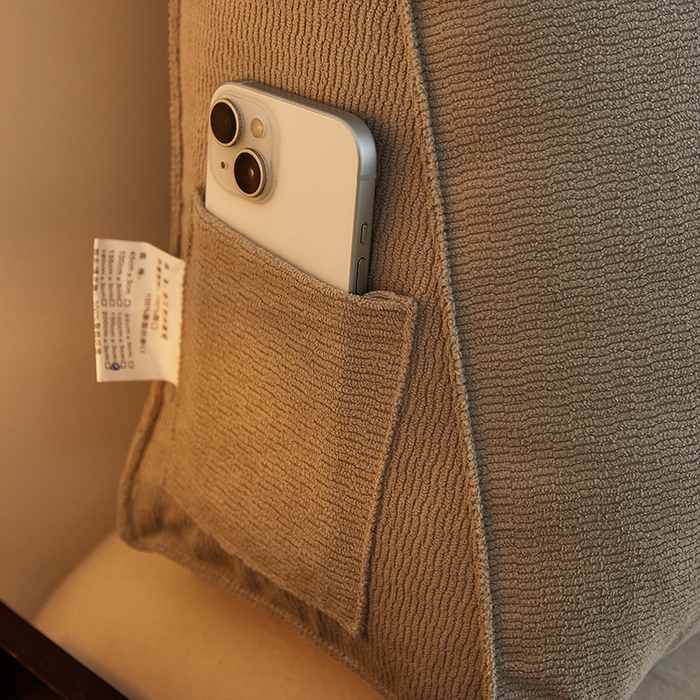 91家纺网 家纺一手货源 找家纺 艺菲阁家纺 2025新款竹节绒床头靠背 月影浅灰