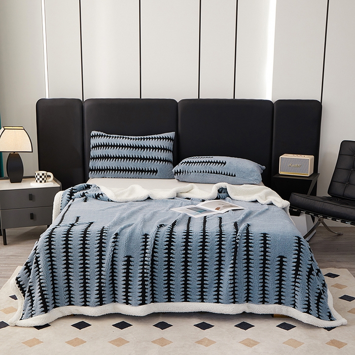 91家纺网 家纺一手货源 找家纺 （总）楼兰公主毛毯专供 2025新款杉影绒加厚保暖多功能毛毯盖毯绒毯