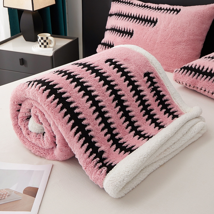 91家纺网 家纺一手货源 找家纺 （总）楼兰公主毛毯专供 2025新款杉影绒加厚保暖多功能毛毯盖毯绒毯