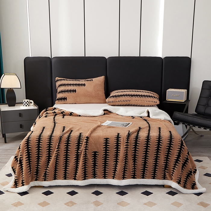 91家纺网 家纺一手货源 找家纺 （总）楼兰公主毛毯专供 2025新款杉影绒加厚保暖多功能毛毯盖毯绒毯