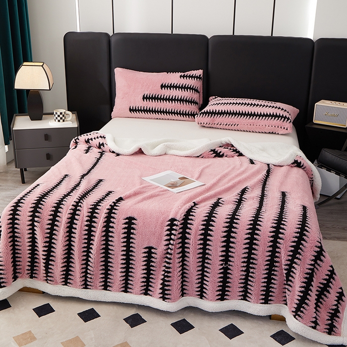 91家纺网 家纺一手货源 找家纺 （总）楼兰公主毛毯专供 2025新款杉影绒加厚保暖多功能毛毯盖毯绒毯