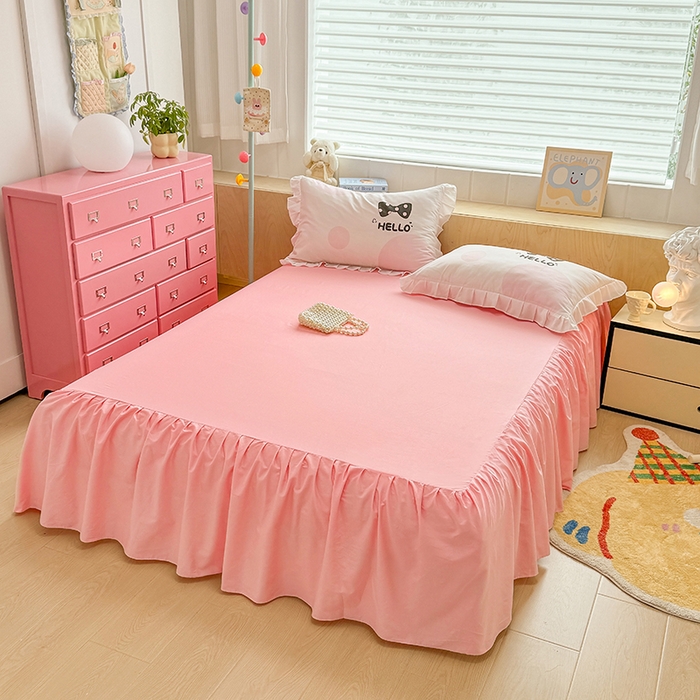 91家纺网 家纺一手货源 找家纺 玉元坊 2025新款三丽鸥全棉纯棉大版花边款床品三四件套第五批 （长期有货 不断货） 小萌兔