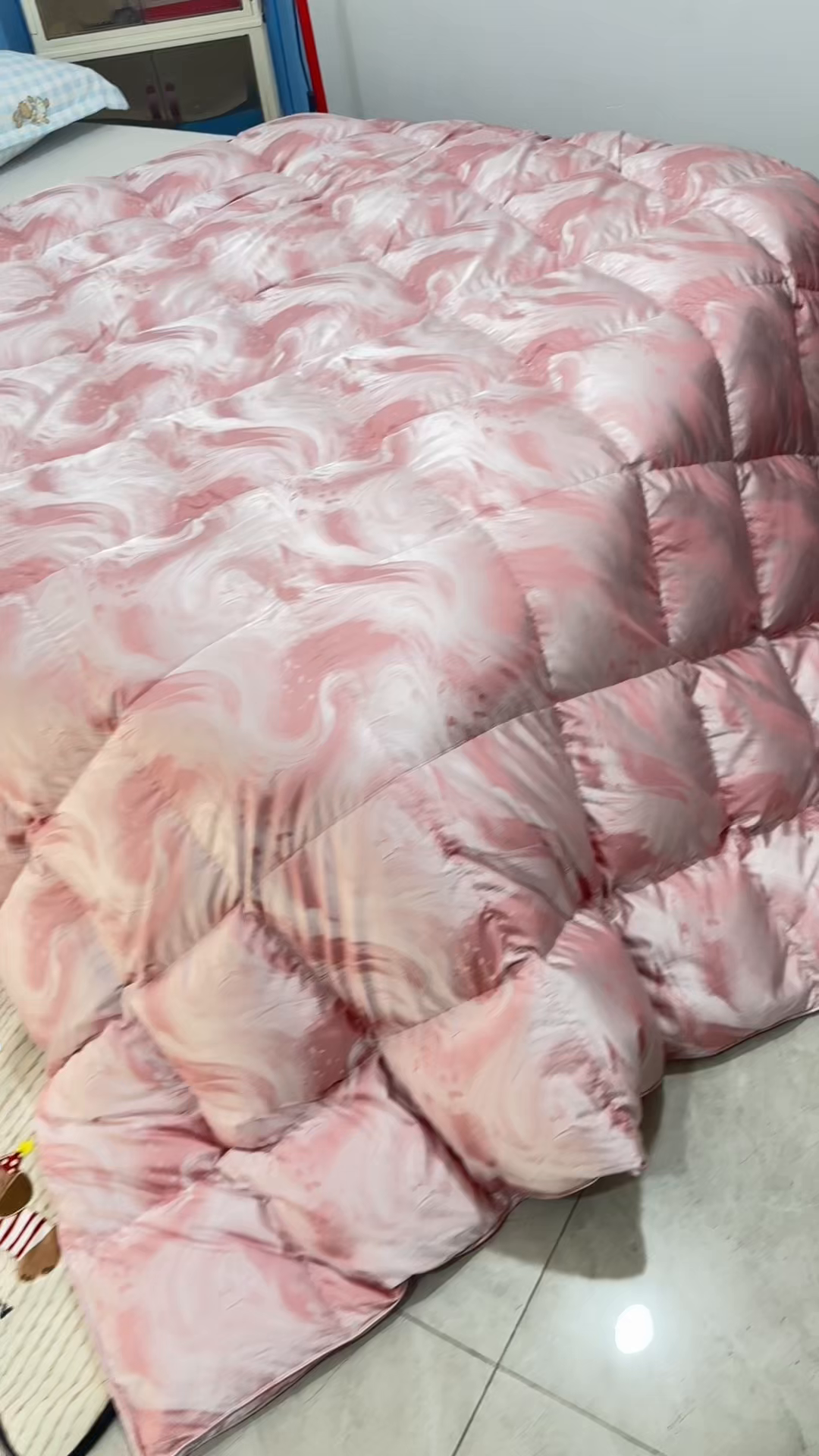 91家纺网 家纺一手货源 找家纺 （总）静若居 2025新款高端提花羽绒被鸭绒被贡缎提花单层羽绒被壳