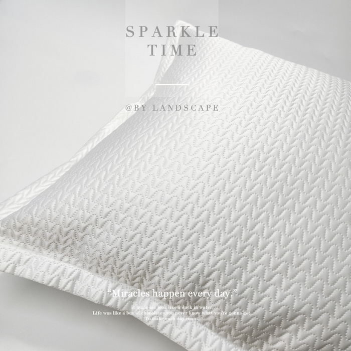 91家纺网 家纺一手货源 找家纺 澜屿 新款高精密肌理纹大靠枕靠垫靠背枕芯 白色