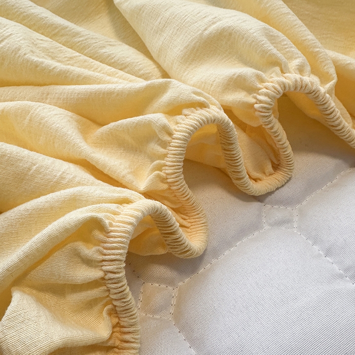 91家纺网 家纺一手货源 找家纺 丝芙妮家居（原乐视家纺） 2025新款A类亲肤云朵棉夹棉保暖床笠 布丁小熊