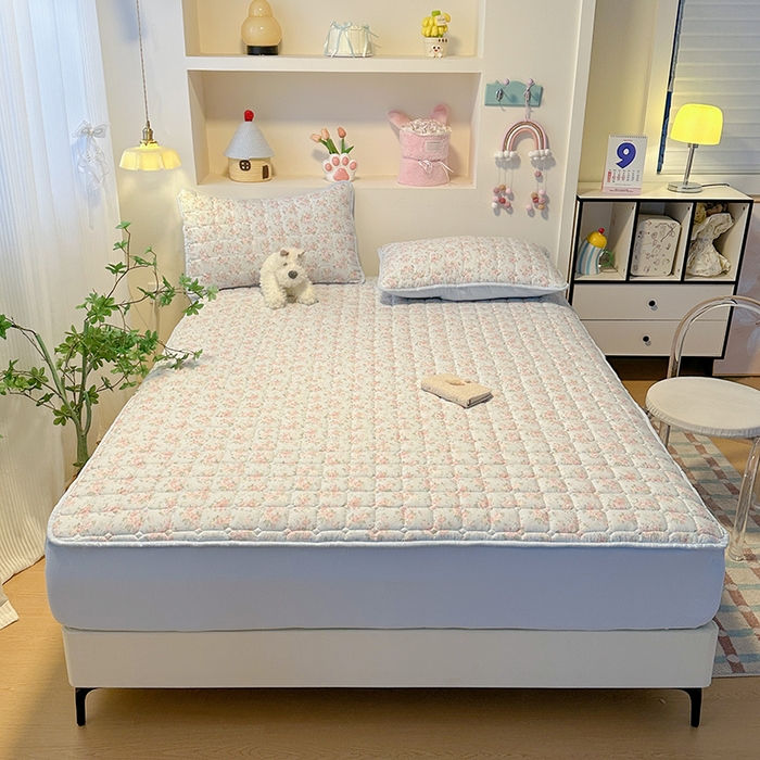 91家纺网 家纺一手货源 找家纺 丝芙妮家居（原乐视家纺） 2025新款A类亲肤云朵棉夹棉保暖床笠 漫游花境