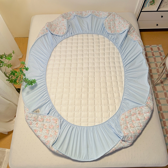 91家纺网 家纺一手货源 找家纺 丝芙妮家居（原乐视家纺） 2025新款A类亲肤云朵棉夹棉保暖床笠 漫游花境