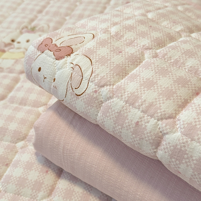 91家纺网 家纺一手货源 找家纺 丝芙妮家居（原乐视家纺） 2025新款A类亲肤云朵棉夹棉保暖床笠 甜心小兔