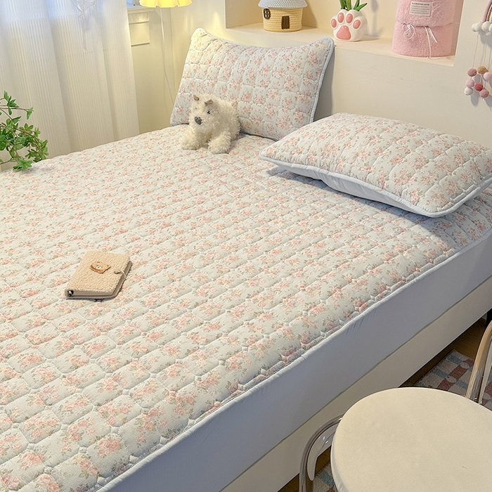 91家纺网 家纺一手货源 找家纺 丝芙妮家居（原乐视家纺） 2025新款A类亲肤云朵棉夹棉保暖床笠 漫游花境